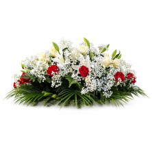 Ikebana Alžbetka-červeno-biela