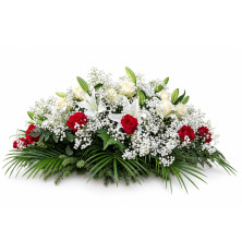 Ikebana Alžbetka-červeno-biela