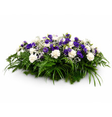 Ikebana Júlia-bielo-fialová