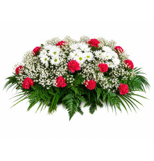 Ikebana Monika-červeno-biela