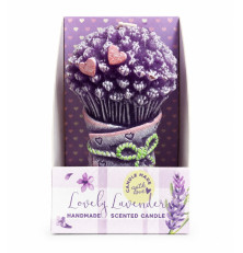 Ručne vyrábaná vonná sviečka Lovely Lavender