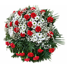 Veniec Diana-červeno-biela