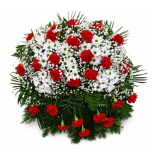 Veniec Diana-červeno-biela