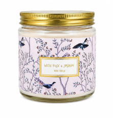 Vonná sviečka White Rose & Jasmine - sklenený pohár